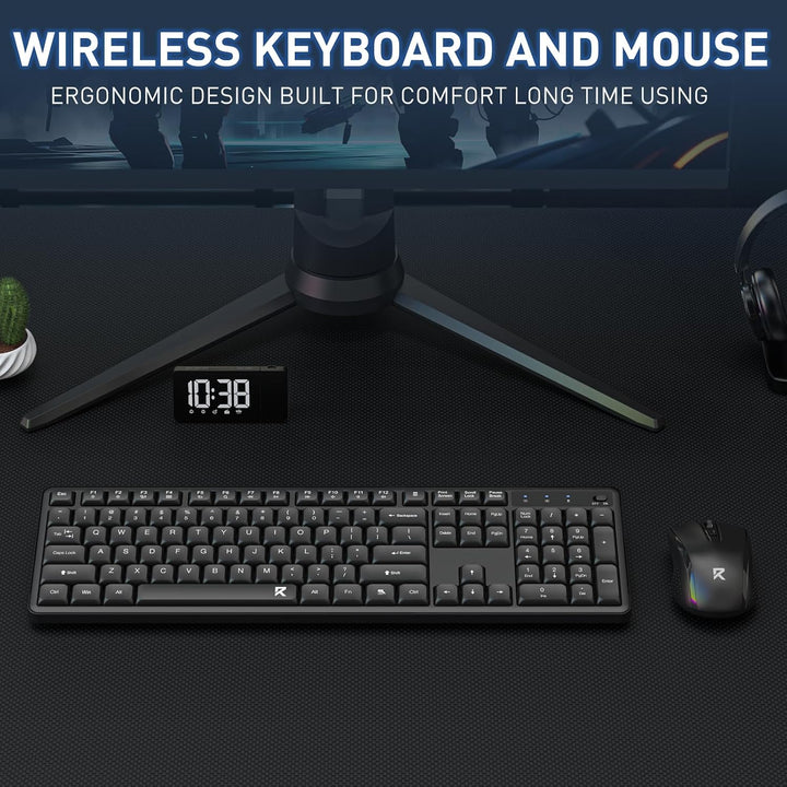 Redragon BS7634 Gaming-Tastaturen &amp; -Mäuse Combos Kabellos 104 Tasten