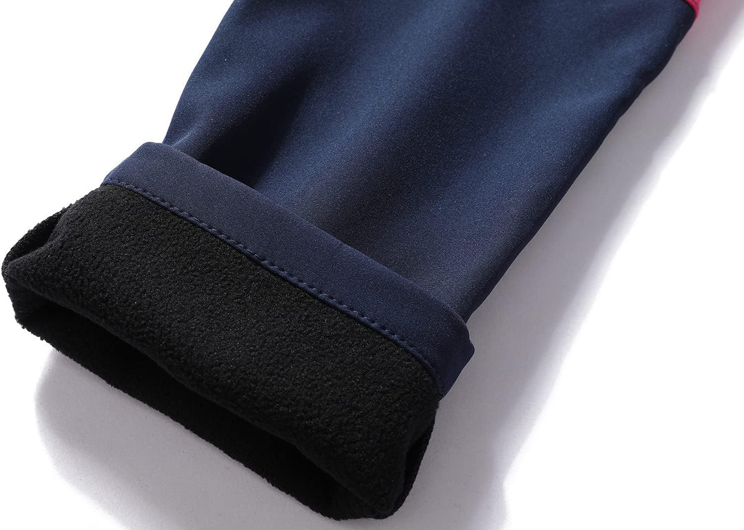 DAFENP Kinder Softshellhose Skihose Warm Gefüttert Thermohose Winter Wasserdicht Winddicht Schneehos
