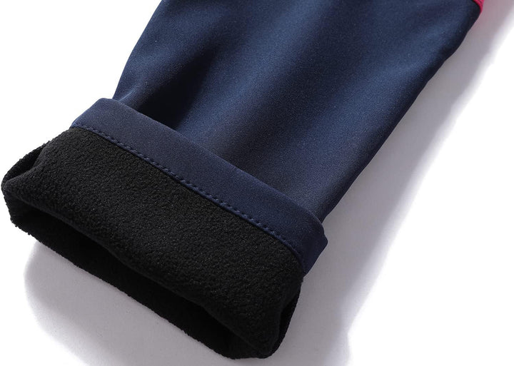 DAFENP Kinder Softshellhose Skihose Warm Gefüttert Thermohose Winter Wasserdicht Winddicht Schneehos