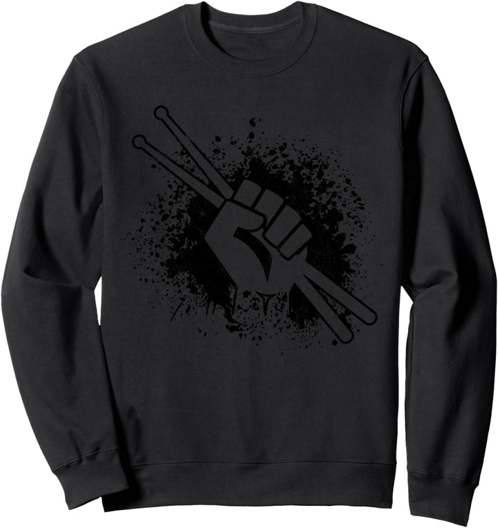 Schlagzeug Drummer Musiker Drumsticks Schlagzeuger Geschenk Sweatshirt