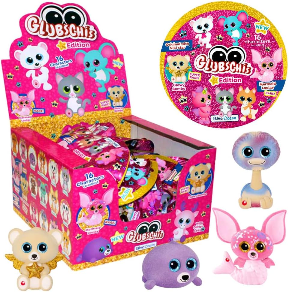 Bundle mit Blue Ocean Glubschis Sammelfigur Stern Serie 5 - Glubschi Glitzer Figur - 1 Display (20 T