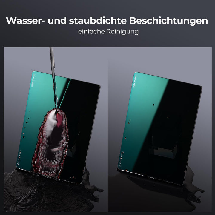 K&F Concept 4 x 5,65" ND8+ND64 Filtersets (2&6 Blendenstufen),Dicke 4mm Rechteckfilter quadratischer