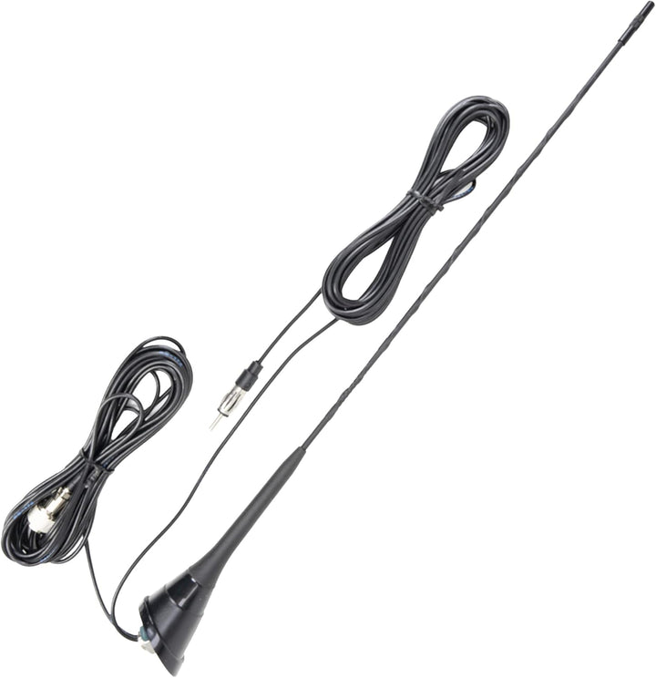 CB-Antenne PNI Duplex 2000 CB-FM, 26-28MHz (CB), 87-108MHz (FM), CB-Kabel und FM-Kabel 5 Meter, Glas