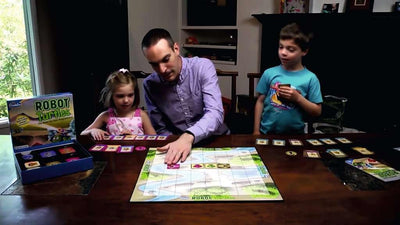 Robot Turtles, ein Kinderspiel bei dem Kinder ab 4 Jahre mit Spass und spielerisch erstes Programmie