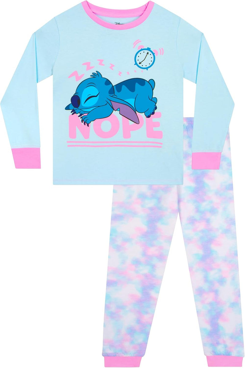 Disney Stitch Schlafanzug | Lilo Und Stitch Pyjama Mädchen | Tie-Dye Schlafanzüge Für Mädchen 116 La