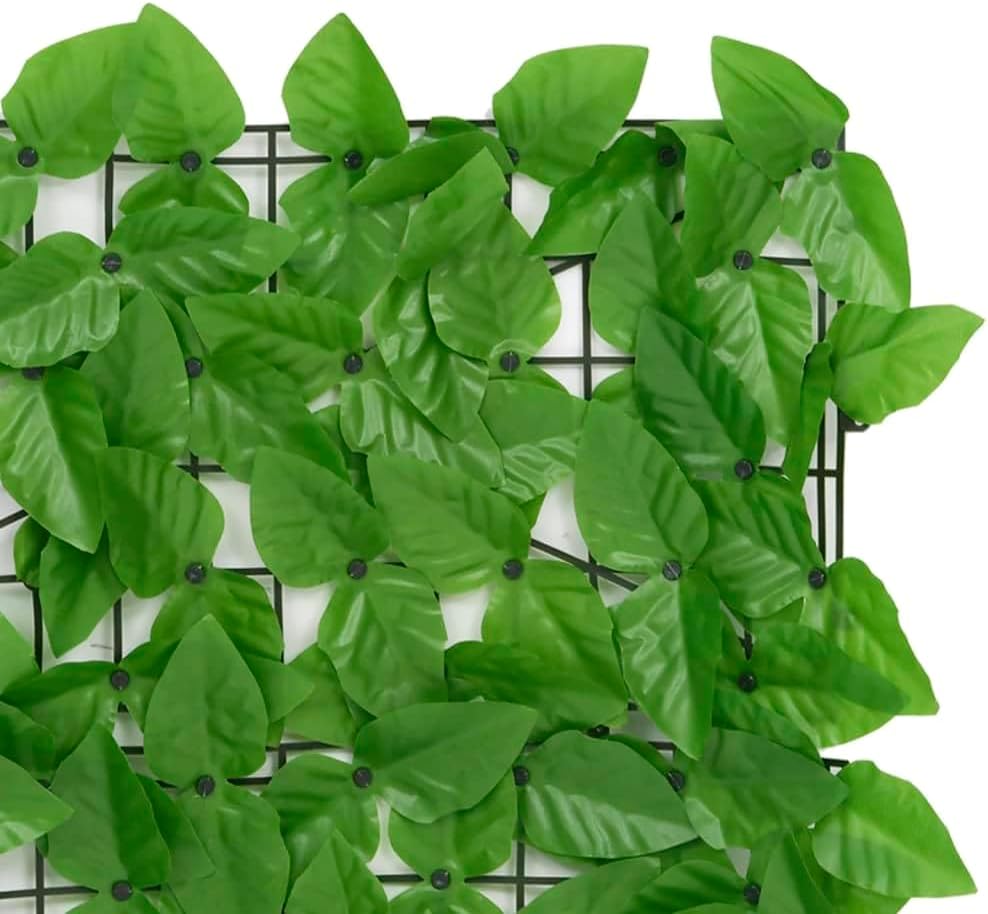 vidaXL Balkon Sichtschutz mit Grünen Blättern Windschutz Balkonverkleidung Balkonbespannung Sichtsch