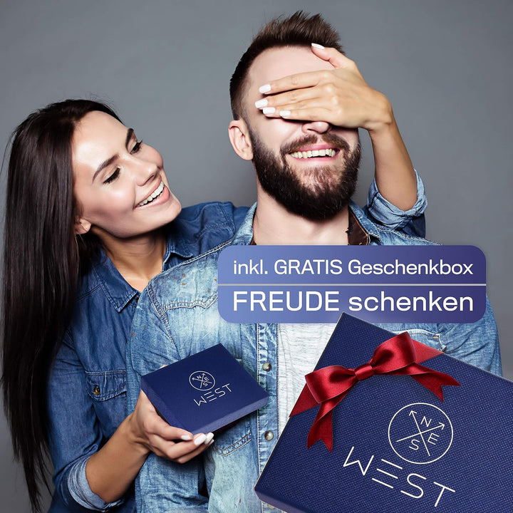 WEST® - Magic Wallet mit Münzfach + Geschenkverpackung - magische Geldbörse kompakt & klein - Trick