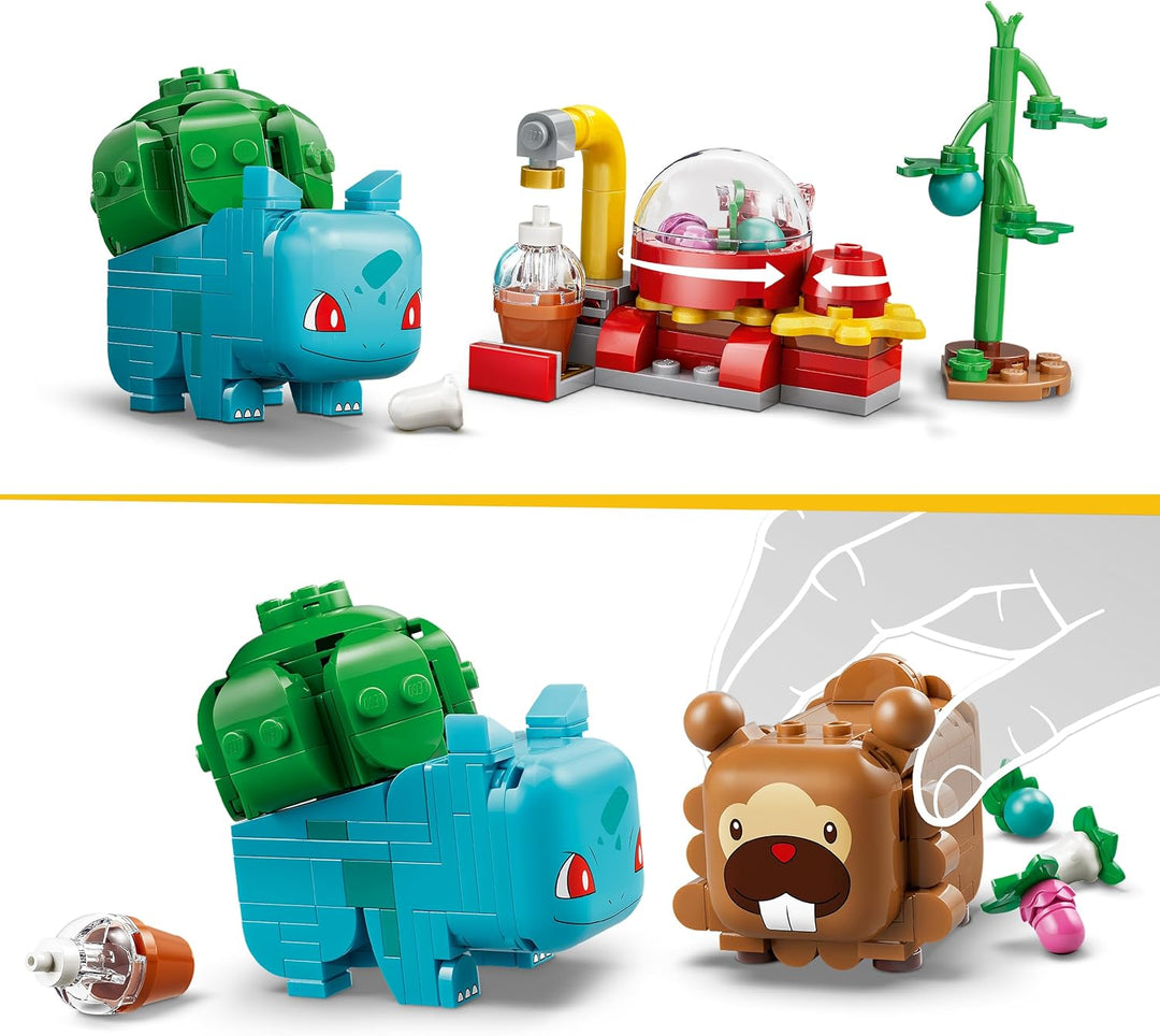 LEGO Pokémon SMART Play: Beerenfete mit Bisasam und Bidiza - kompatibles interaktives Set mit 2 SMAR