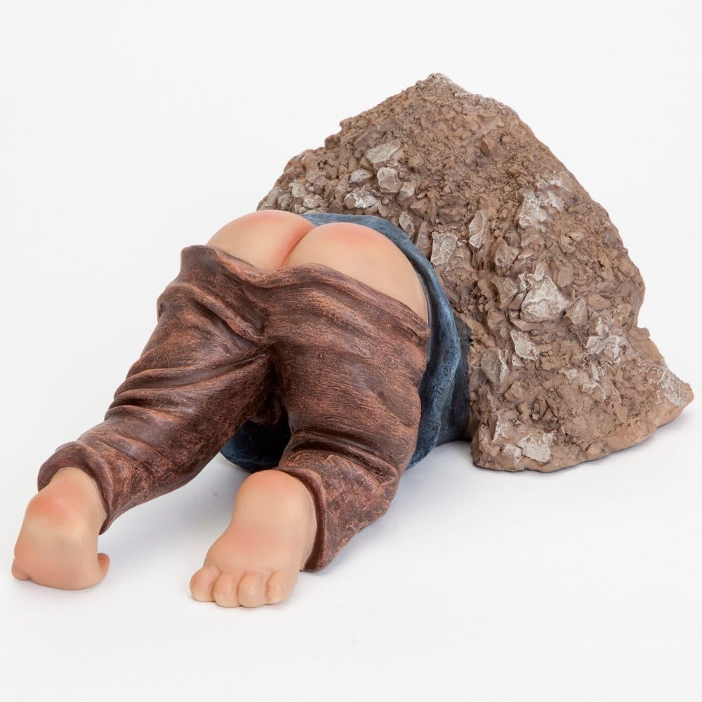 Bits and Pieces - Little Digger Lustige Gartenstatue – aus strapazierfähigem Polyresin – perfekte Ga