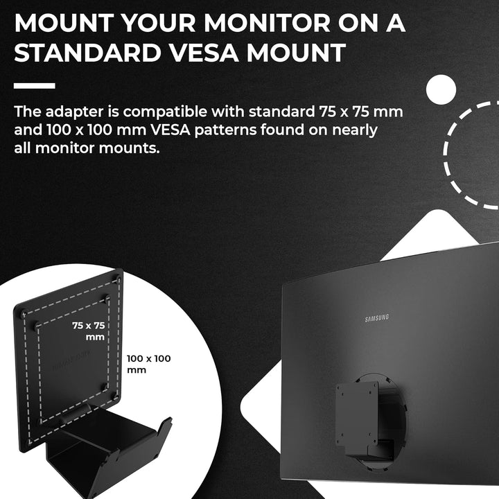 HumanCentric VESA Halterung Adapter für Samsung Curved Monitore U32R590, U32R590C, VESA Adapter Halt