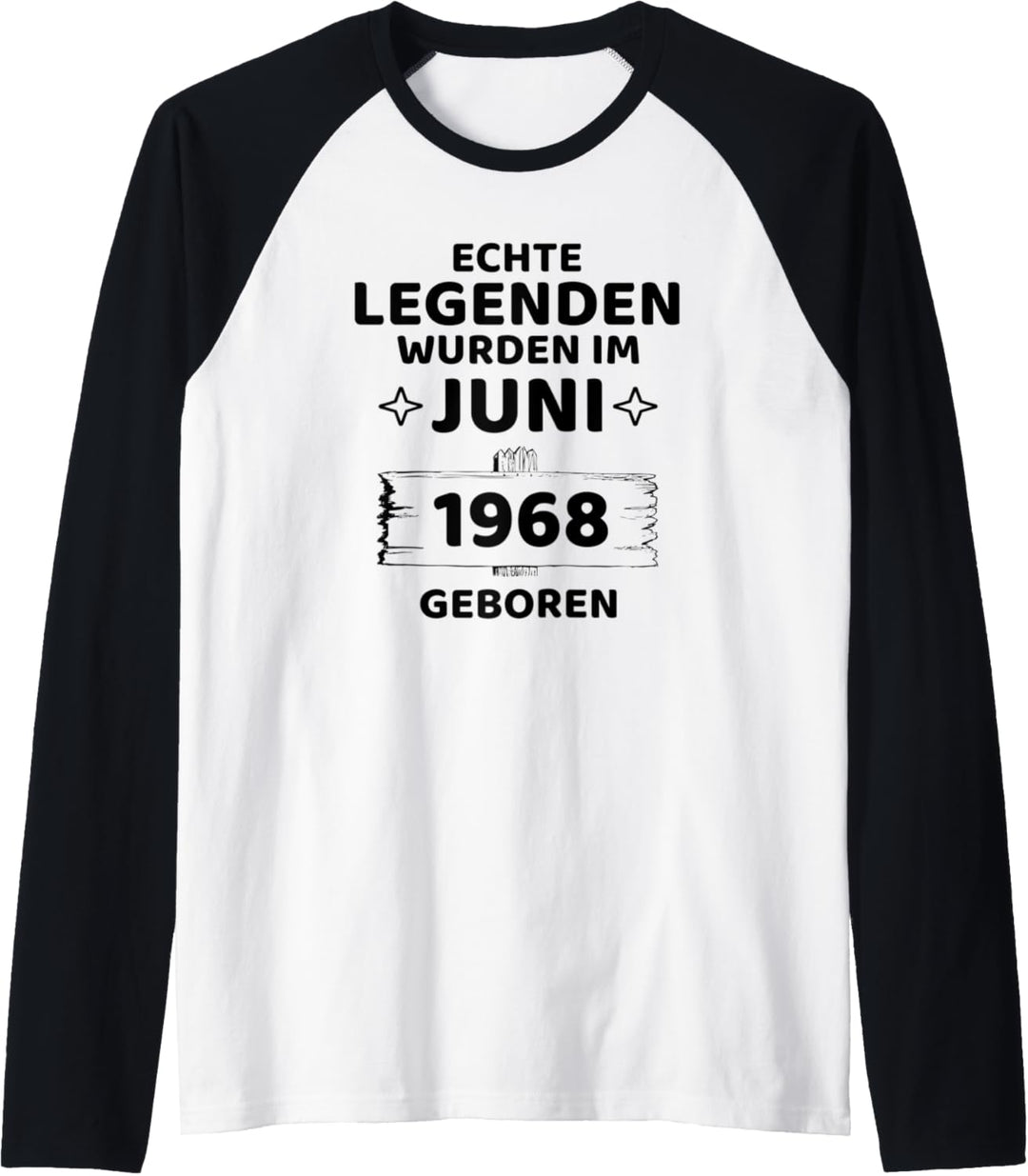 Geburtstag Jahrgang 1968 Juni Design Raglan