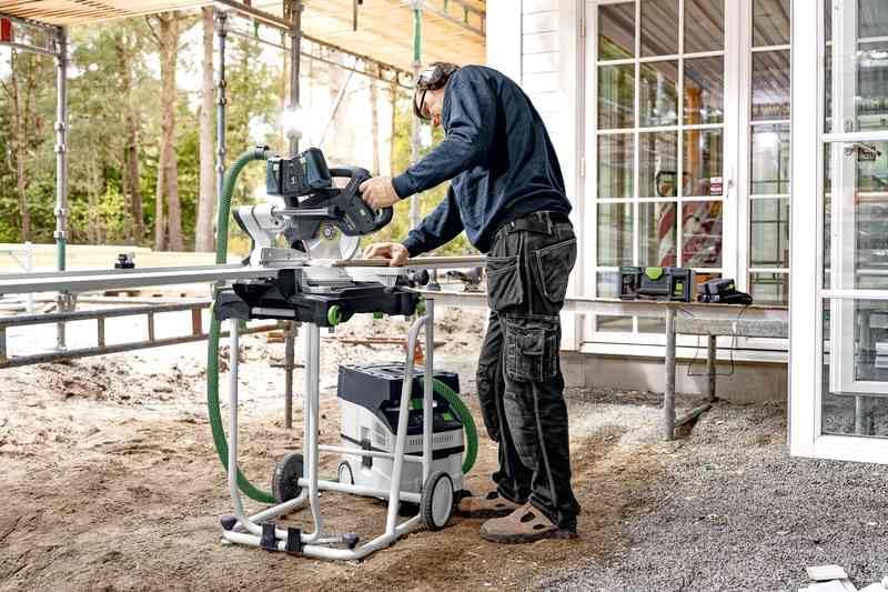Festool Akku-Absaugmobil CTLC MIDI I-Basic CLEANTEC (mit Hauptfilter, SELFCLEAN Filtersack, Saugschl