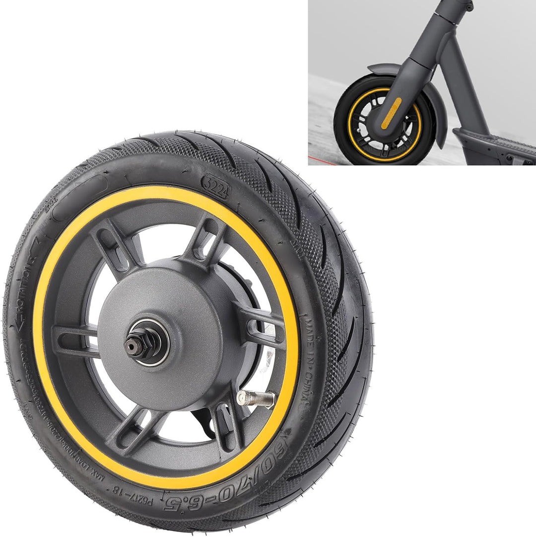 Alomejor Scooter Vorderrad Ersatzrad, 10 Zoll 60/70-6,5 Vakuumschlauchloses Reifenrad für Ninebot 9