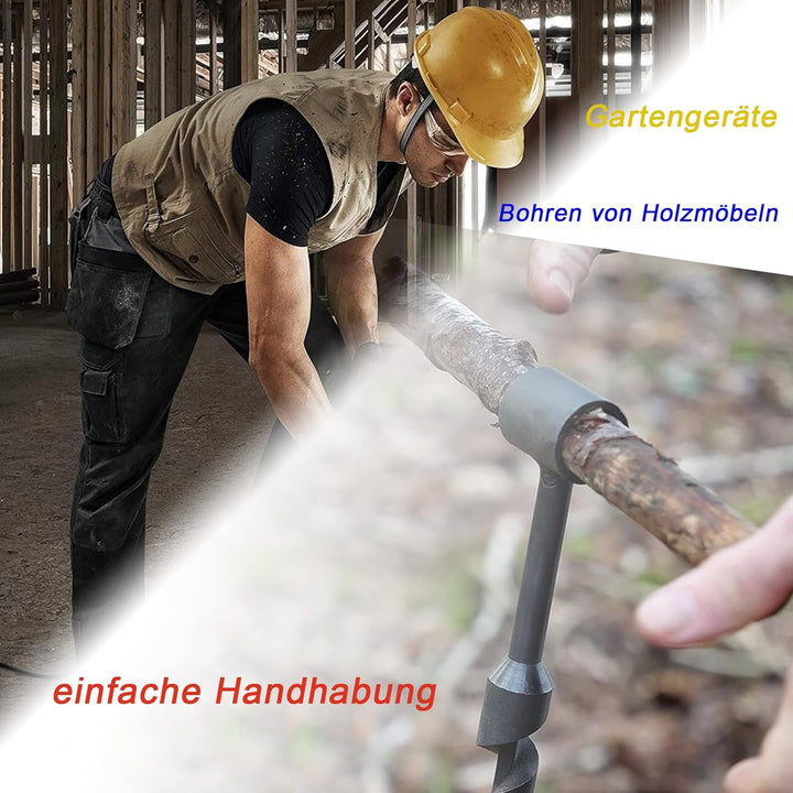 Handbohrer Bushcraft Manueller Schraubenschlüssel, Manuelle Handbohrmaschine für den aussenbereich,
