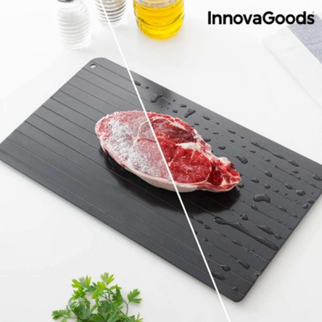 InnovaGoods - Schnelle Auftauplatte Qheat, Hohe Wärmeleitfähigkeit, Anti-Haft-Beschichtung, Energies