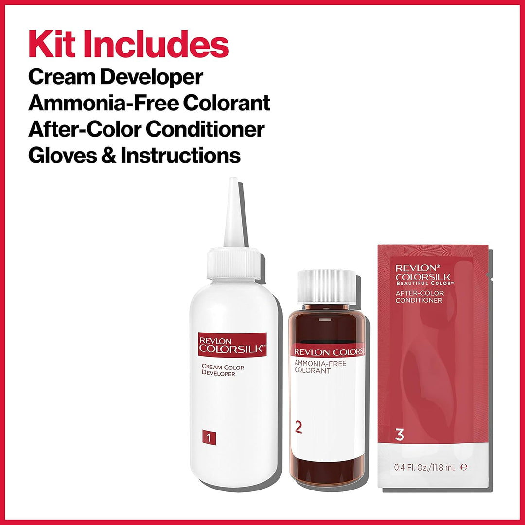 Revlon Colorsilk #60 Dark Ash Blonde Hair Dye 1 Unit (Packung mit 3) 60 Dark Ash Blonde 130 ml (3er