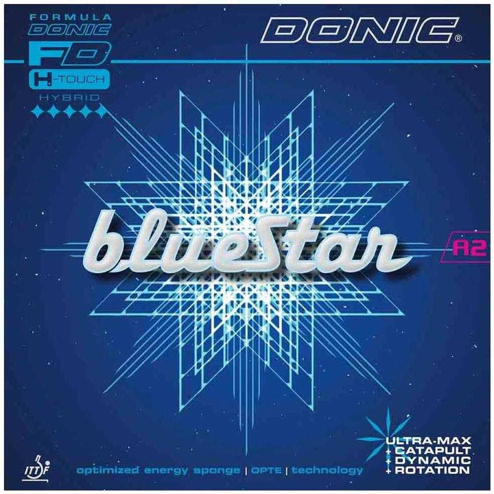 DONIC Belag Bluestar A2 Schwarz 2,3 mm, Schwarz 2,3 mm