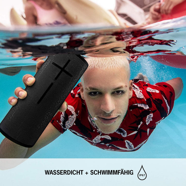Ultimate Ears Megaboom 3 Tragbarer Bluetooth-Lautsprecher, 360° Sound, Satter Bass, Wasserdicht, Sta
