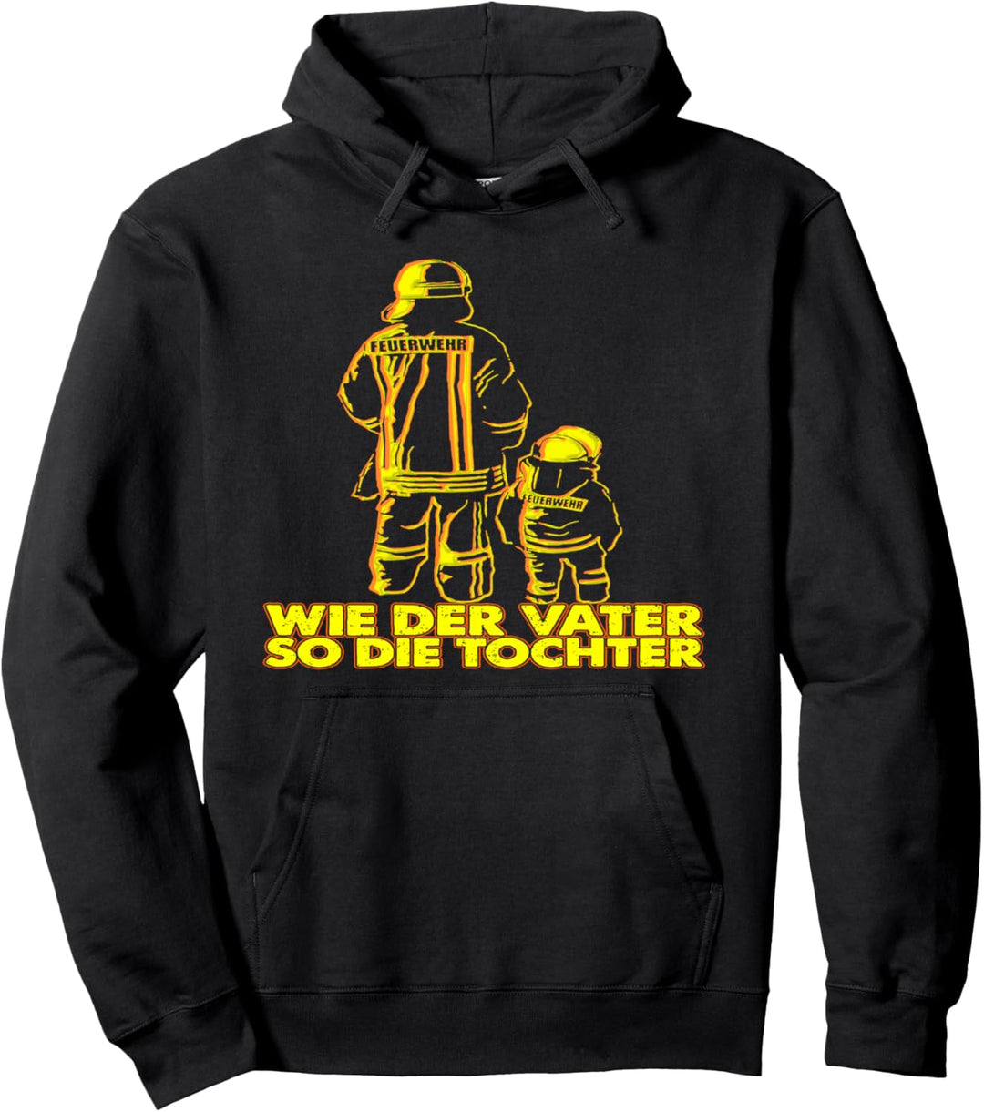 coole Feuerwehrfrau Feuerwehr Partnerlook Vater & Tochter Pullover Hoodie