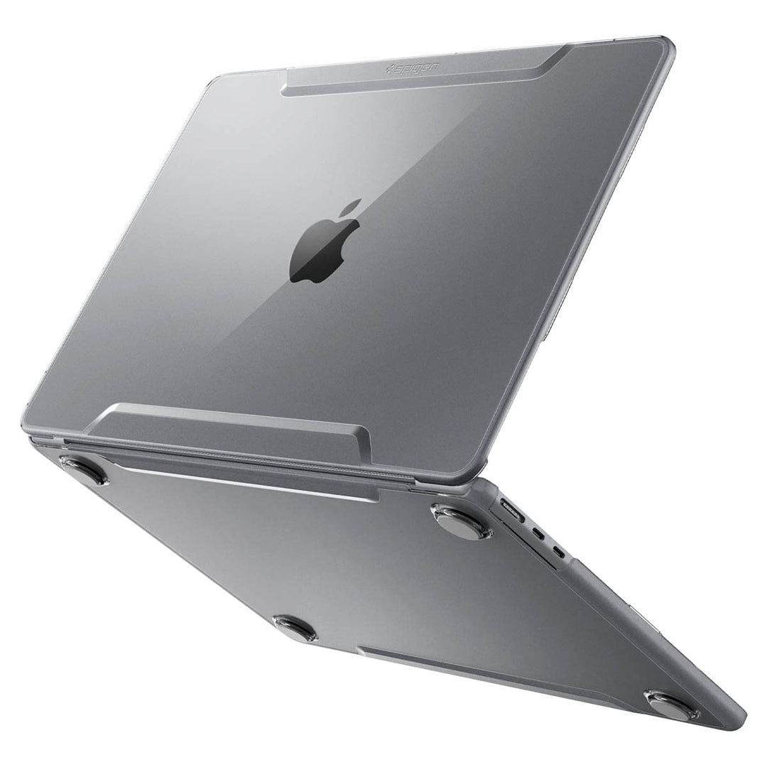 Spigen Thin Fit Hülle Case kompatibel mit MacBook Air M2 Chip A2681 13.6" Zoll 2022 - Transparent