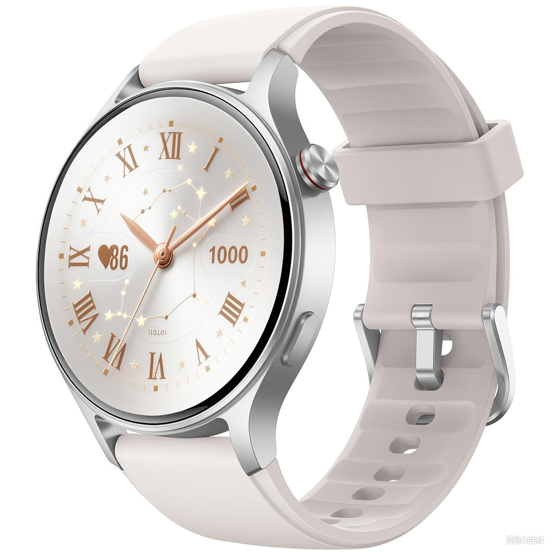 Smartwatch Herren Rund mit Telefonfunktion- 1.32" AMOLED Display, Fitnessuhr mit 110+ Sportmodi &3AT