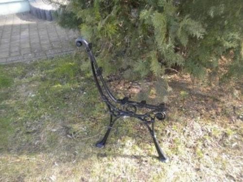 Bankfuss Seiteneil Bankfuss Retro Gartenbank Aus Gusseisen Schwarz 1