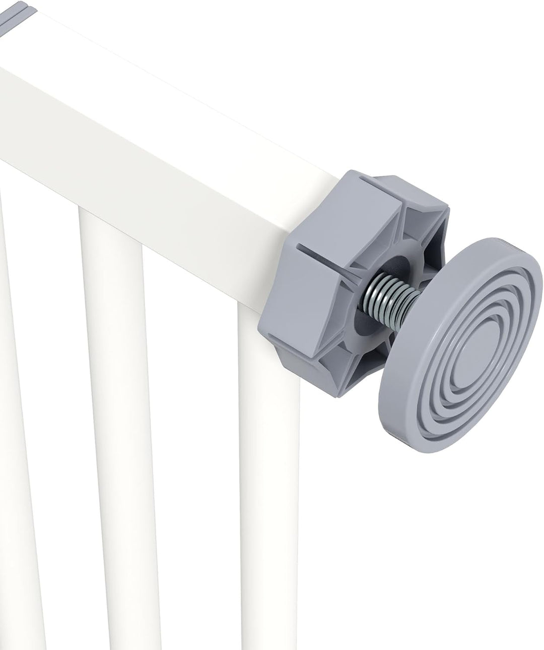 PawHut Türschutzgitter Treppenschutzgitter mit 7 cm Verlängerung Türgitter ohne Bohren mit Auto-Clos