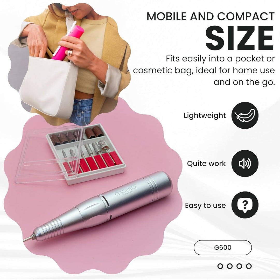 Maniküre Set Elektrisch | Nail Drill Mini | Nagelfeile Elektrische | Nagelfräser für Gelnägel | Nage