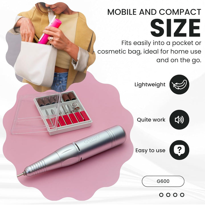 Maniküre Set Elektrisch | Nail Drill Mini | Nagelfeile Elektrische | Nagelfräser für Gelnägel | Nage