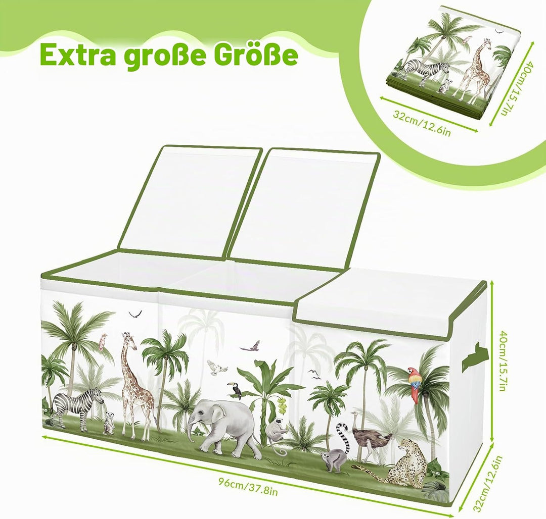 Extra Gross Aufbewahrungsbox, Faltbare Spielzeugkiste mit Deckel&amp;Griff, Oxford spielzeug aufbewahrun