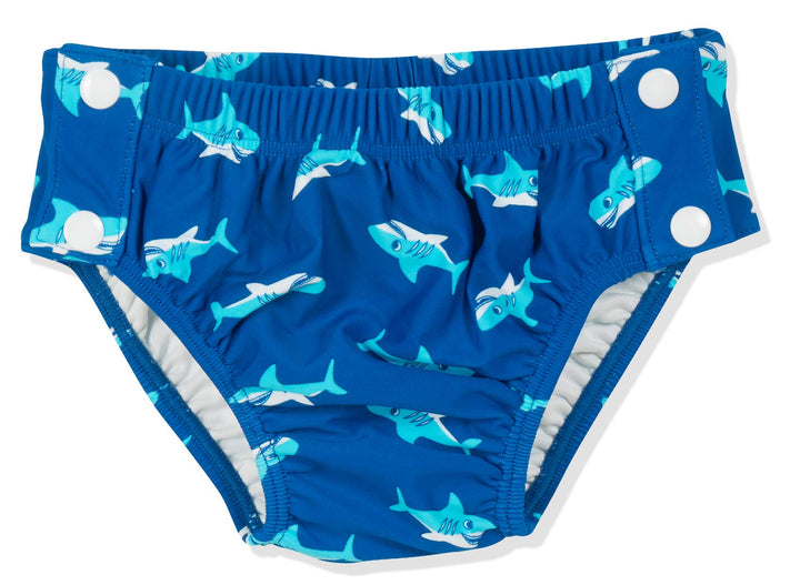 Playshoes UV-Schutz Baby Windelhose Flamingo Schwimmwindel 62/68 Hai Zum Knöpfen, 62/68 Hai Zum Kn&amp;