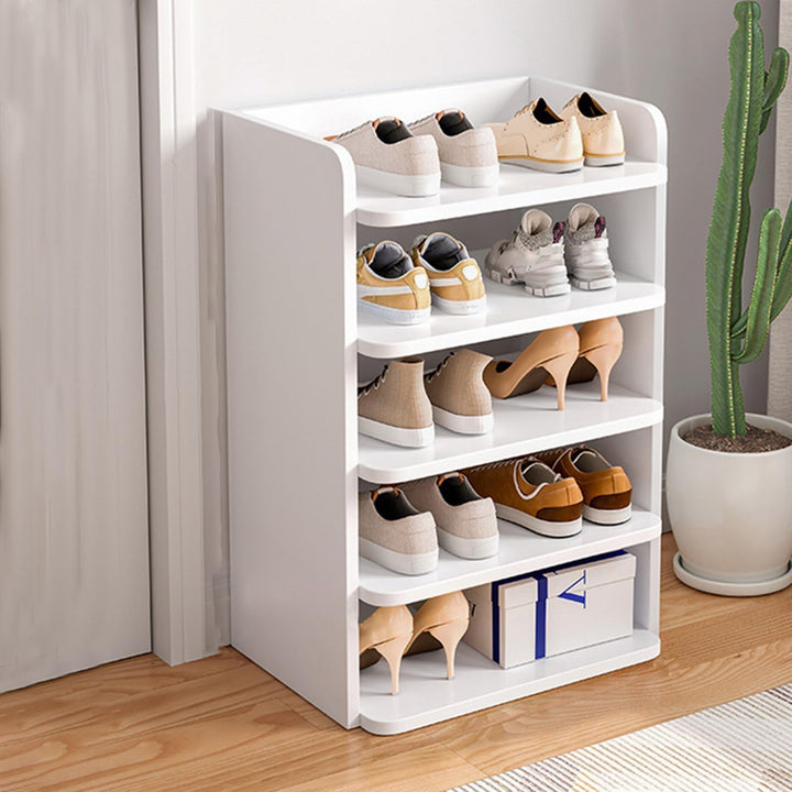 Kripyery Schuhregal mit 5 Ebenen, Schuhaufbewahrung, Organizer, Schuhregal, platzsparender Schuh-Org