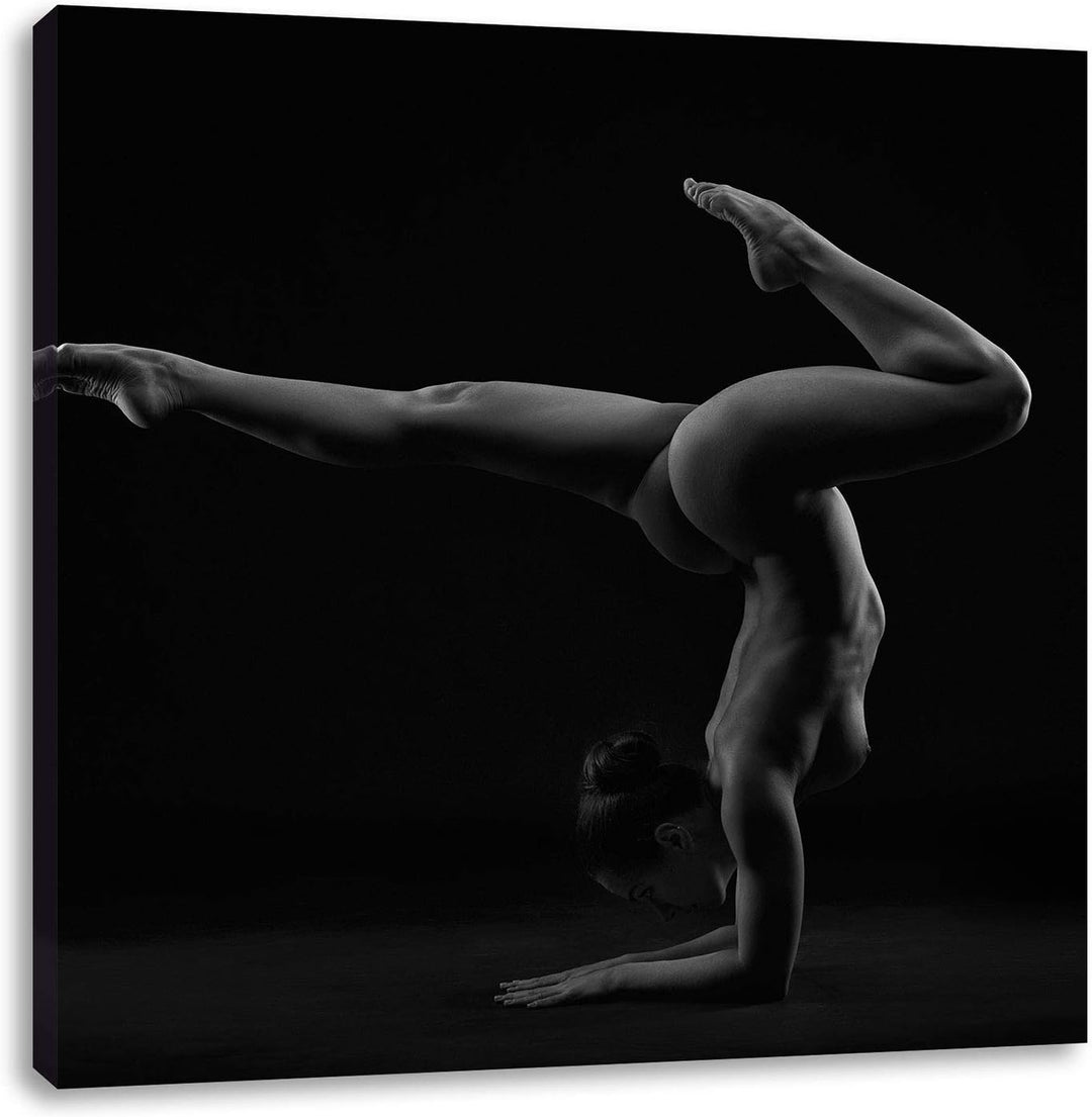 Pixxprint sexy Körper Einer Frau als Leinwandbild/Grösse: 70x70 cm/Wandbild/Kunstdruck/fertig bespan