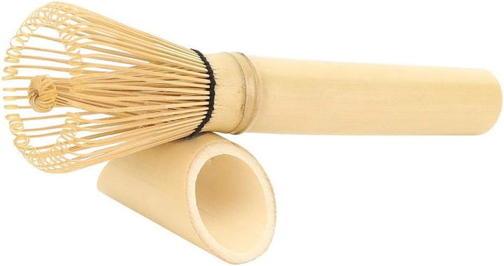 Natürlicher Matcha Schneebesen Set Chasen Matcha Grüntee Schneebesen Langgriff Puderpinsel Werkzeug