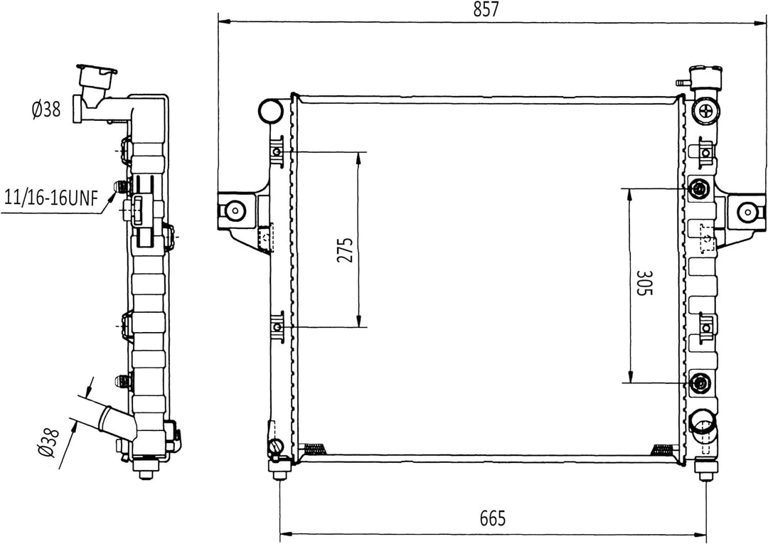 NRF 58113 Kühler, Motorkühlung