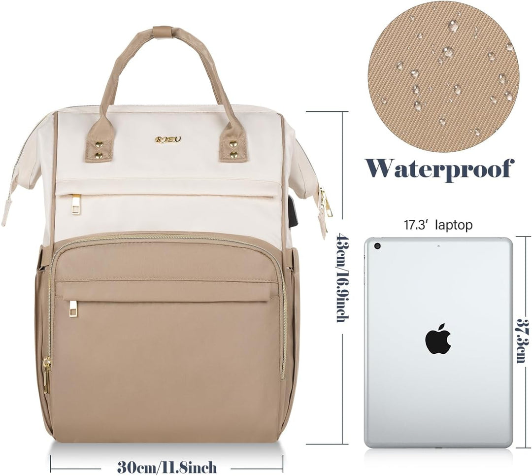 Rucksack Damen,Schulrucksack Mädchen Teenager 15,6 Zoll Laptop Rucksack,Niedlich Schule Rucksack Stu