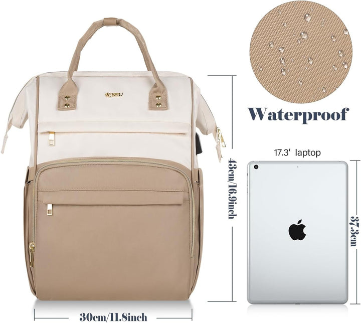 Rucksack Damen,Schulrucksack Mädchen Teenager 15,6 Zoll Laptop Rucksack,Niedlich Schule Rucksack Stu