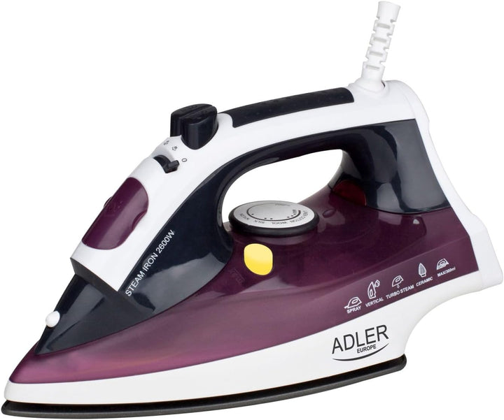 Adler AD 5022 Dampfbügeleisen, 2000 W, weiss/blau