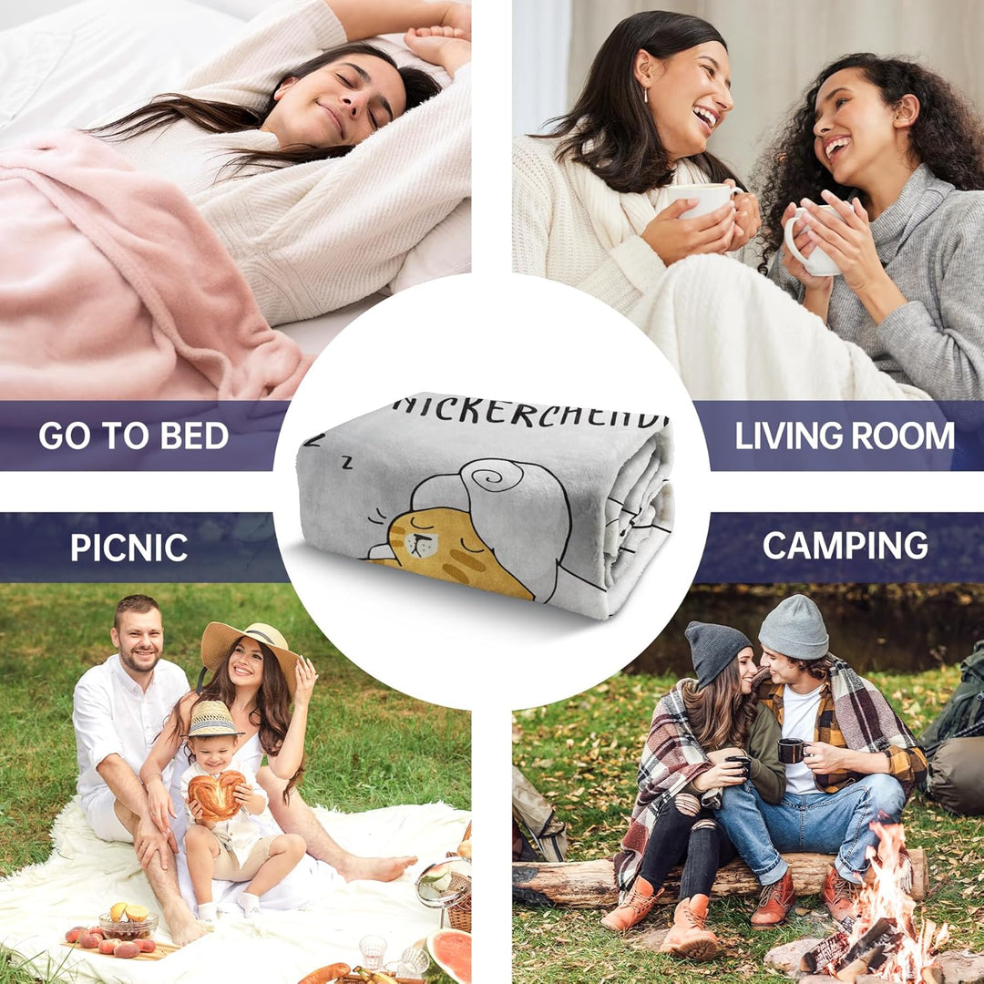 Tante Geschenk, Personalisierte Decke Geburtstagsgeschenk für Tante, Kuscheldecke Flauschige An Mein