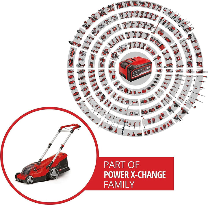Einhell Akku-Rasenmäher GP-CM 36/450 Kit Power X-Change (36 V, 38 cm Schnittbreite, 450 m², Brushles