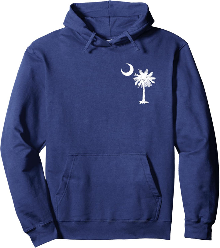 South Carolina Staatsflagge Palmetto Baum Crescent Moon SC Pullover Hoodie