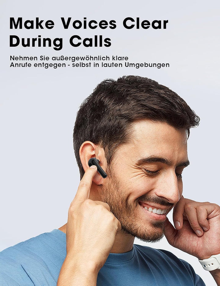 ZZU Bluetooth Kopfhörer, Kopfhörer Kabellos Bluetooth 5.4,2026 in Ear Kopfhörer mit 4 ENC Noise Canc