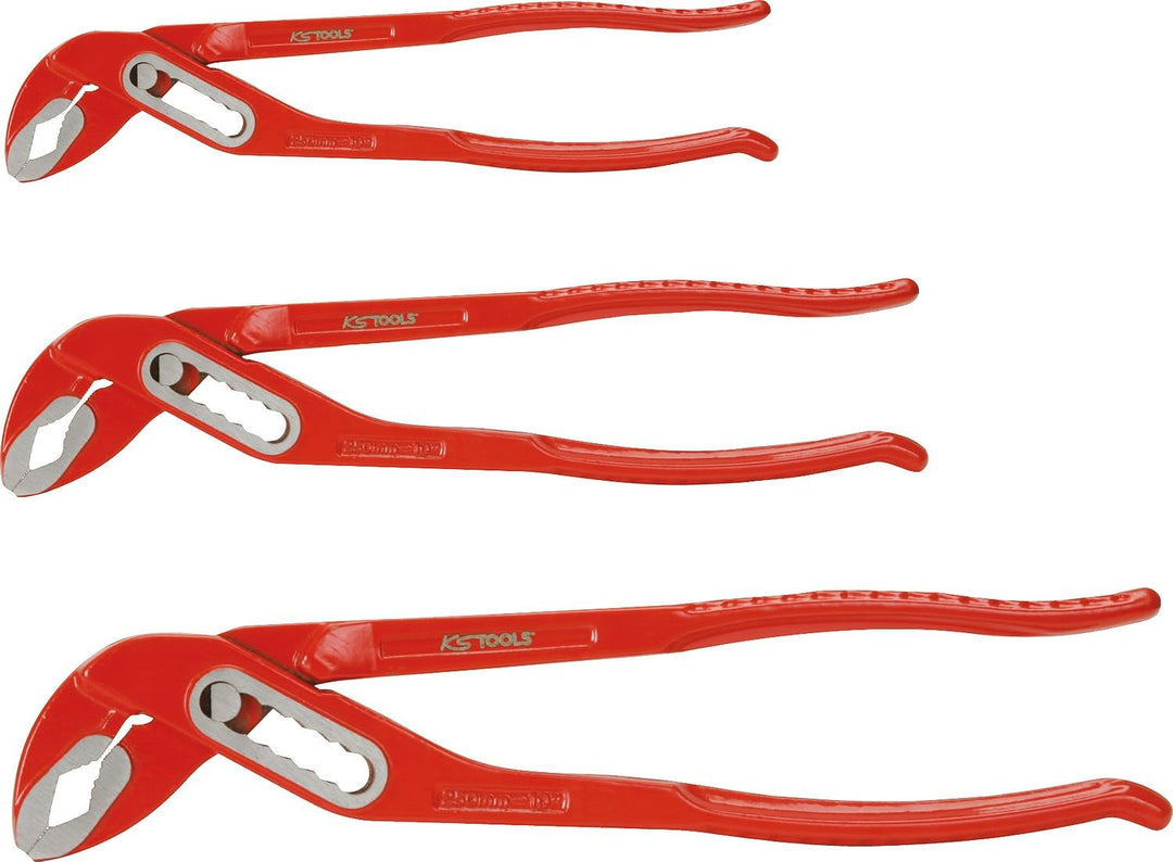 KS Tools 115.0000 Wasserpumpenzangen-Satz, 3-tlg., 7"-12"