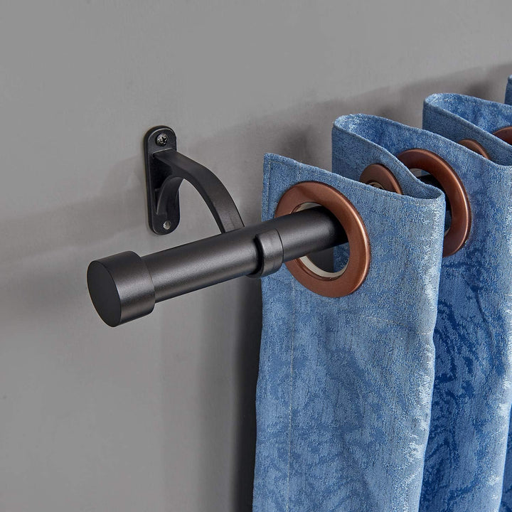Mayrhyme Gardinenstange mit 2,5 cm Durchmesser, 40,6 – 71,1 cm, verstellbares Stangen-Set hochwertig