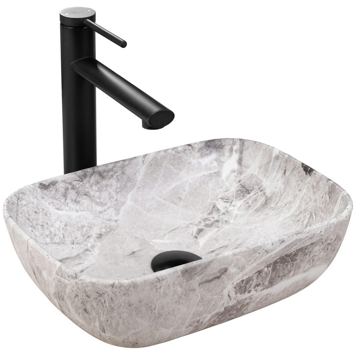 Rea Aufsatzwaschbecken Belinda mini stone matt Waschtisch Handwaschbecken Waschschale Waschbecken fü