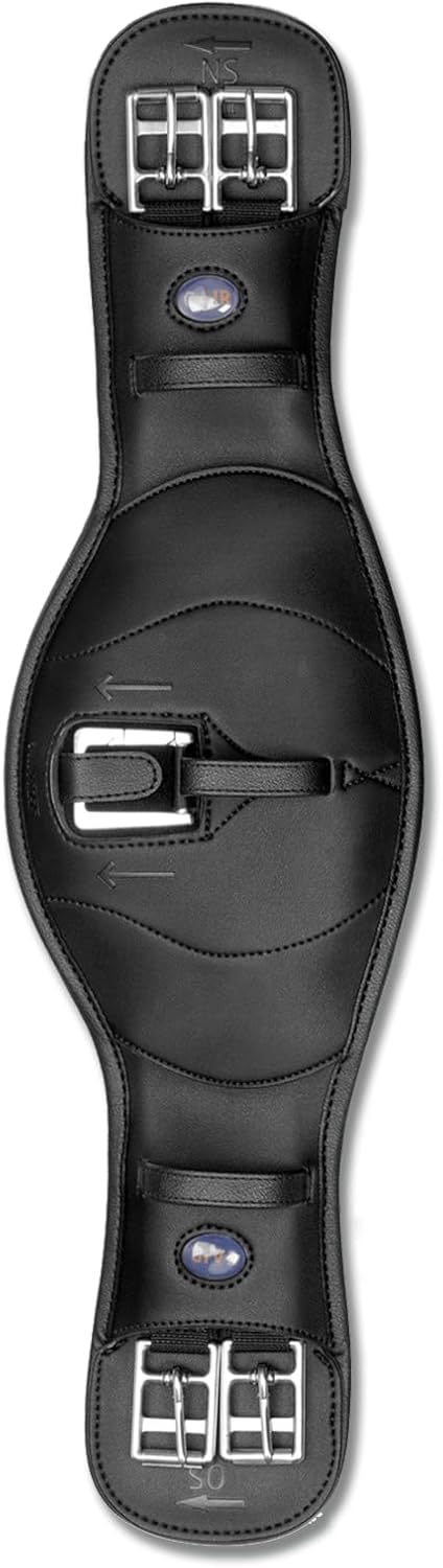 Wintec Elastik Kurzgurt mit CAIR Schwarz Länge 60 cm, Schwarz Länge 60 cm