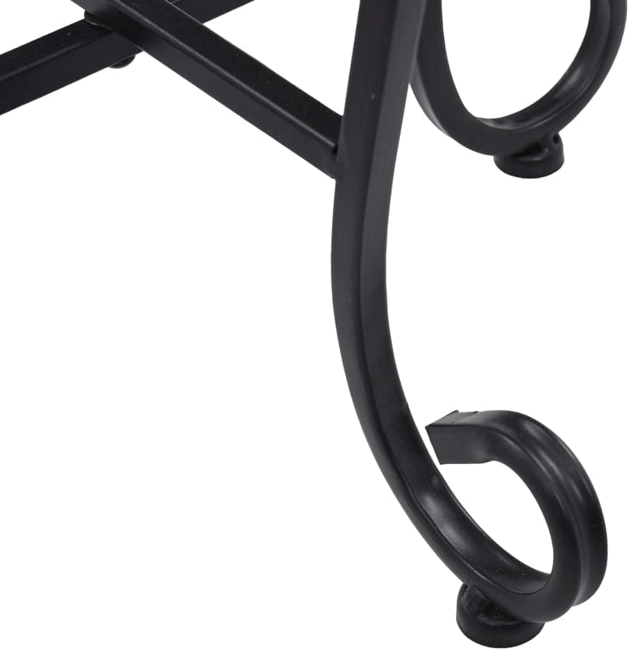 puraday Mosaik-Tische Beistelltisch Outdoor Gartentisch Rund Gartentisch Mosaik Beistelltisch Metall