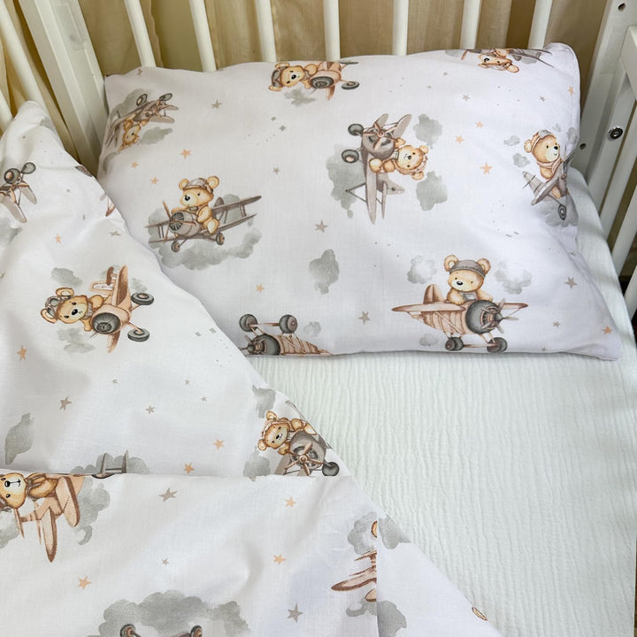 Kinderbettwäsche 100x135 + 40x60 | 100% Baumwolle Weiche & Farbenfrohe Bettwäsche für Babys | Mädche