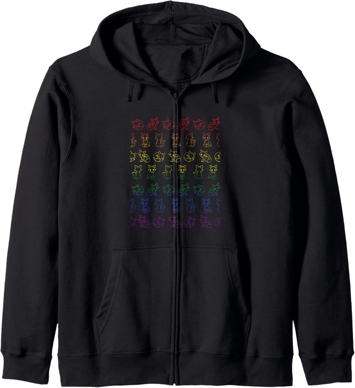 Niedliche LGBTQ Fuchs Flagge Kapuzenjacke