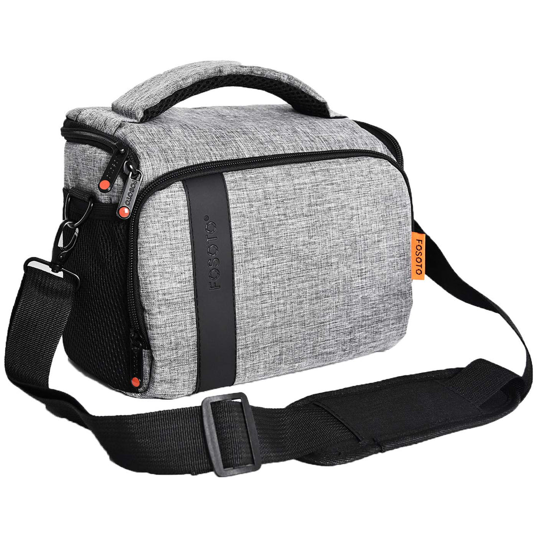FOSOTO Kameratasche Schultertasche für SLR-Kamera und Zubehör Kompatibel mit Nikon D3500 D5600 D610